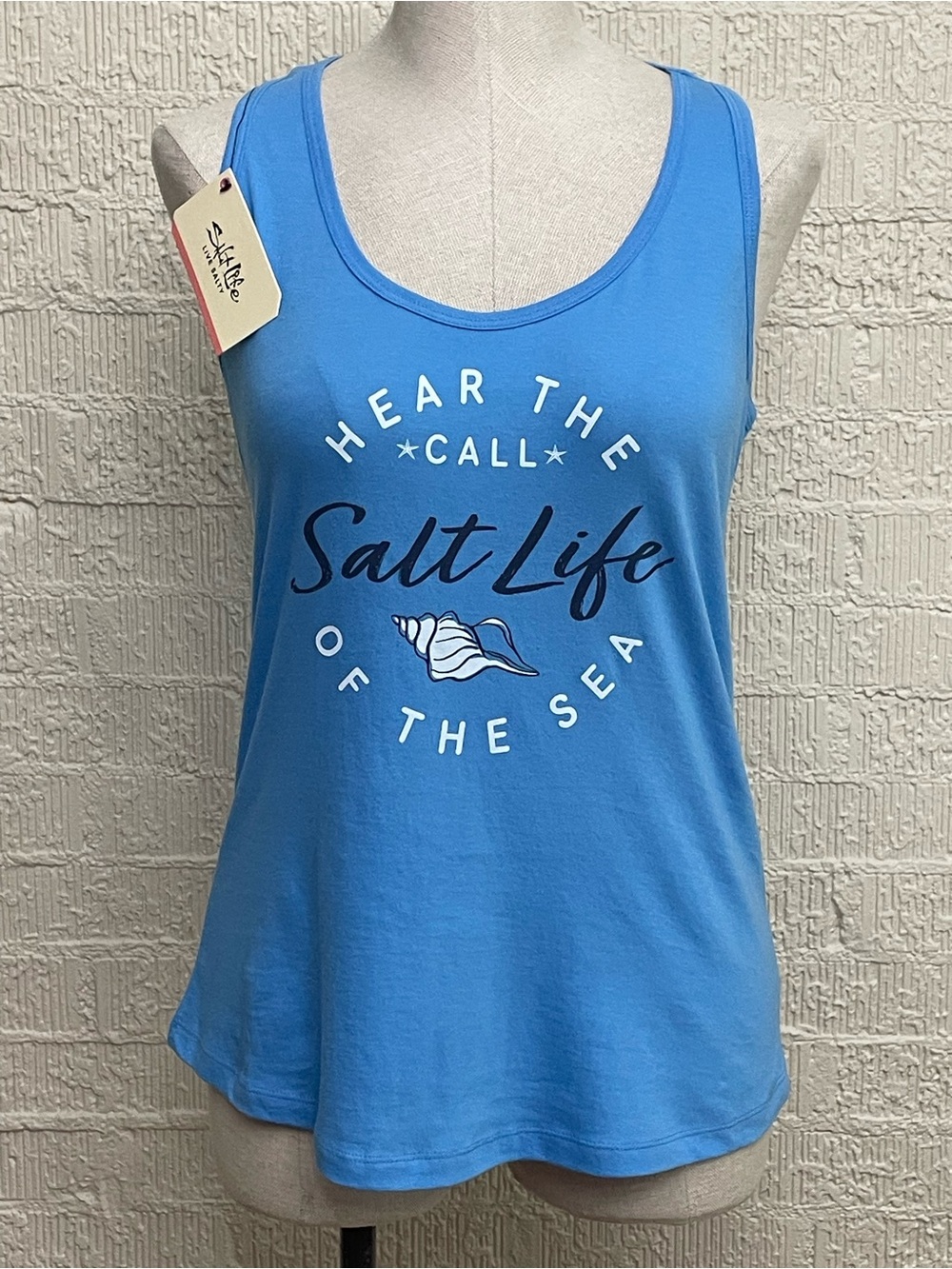 Salt Life Sky Blue “Hear the Call of the Sea” Graphic Tank